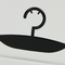 Customized Logo Black Plastic Hanger Female Bra And Underwear Hanger