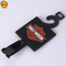 Customized Printed Black Plastic Belt Hangers With Stickers