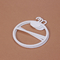 17*13cm Durable Black Oval Plastic Scarf Hangers Customized Logo
