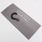 Silver Logo Printed 700gsm Fabric Paper Header Cards With Hanger