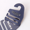 Personalized Label Non Slip Plastic Tie Hangers With Silver Logo Embossed
