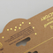 Die Cut Design Customized Kraft Folding Header Cards Gold Logo Printed