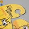 Eco Friendly Cardboard Hangers Customized Cute Yellow Kids Shoe Hanger